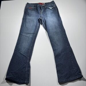 Guess Jeans Womens 30 (29x29) Bootcut Stretch Rhinestone Classic Y2K Jeans Pants